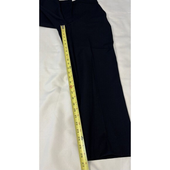 BODEN Bi-Stretch Straight Leg Navy Trousers Women 8R Pants Flat Front Ankle Twil - Picture 11 of 14